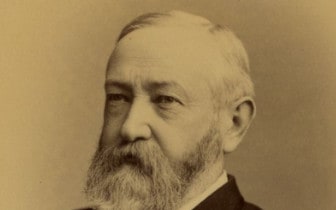 A scarce signed photograph of Benjamin Harrison as president