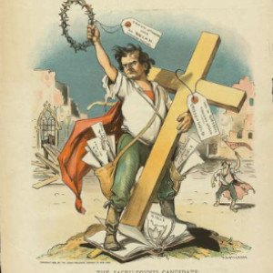 Hamilton, Grant E., Artist. The sacrilegious candidate / Hamilton. New York: Judge Publishing Co., Sept. 14. Photograph. Retrieved from the Library of Congress, <www.loc.gov/item/2002706766/>.