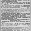 Newspaper death notice for Joseph Newburgh.