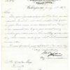 Handwritten letter on Department of Interior letterhead.