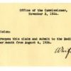 Typewritten letter reopening Charles Newburgh's pension claim.