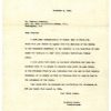 Typewritten letter.