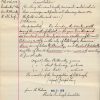 Handwritten translation of Jewish marriage contract on lined paper with red margin line, stamped at the bottom with the date (May 6, 1915).
